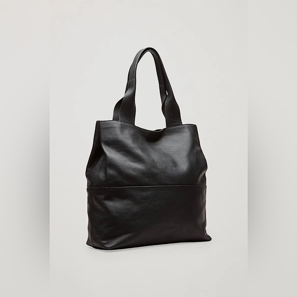 SOLD- COS Large Grained Leather Bag - Picture 3 of 11